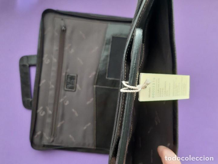 Nuevo: CARTERA PORTADOCUMENTOS DE PIEL NUEVA A ESTRENAR  MULTIPLES COMPARTIMENTOS MARCA MATTIES - Foto 12