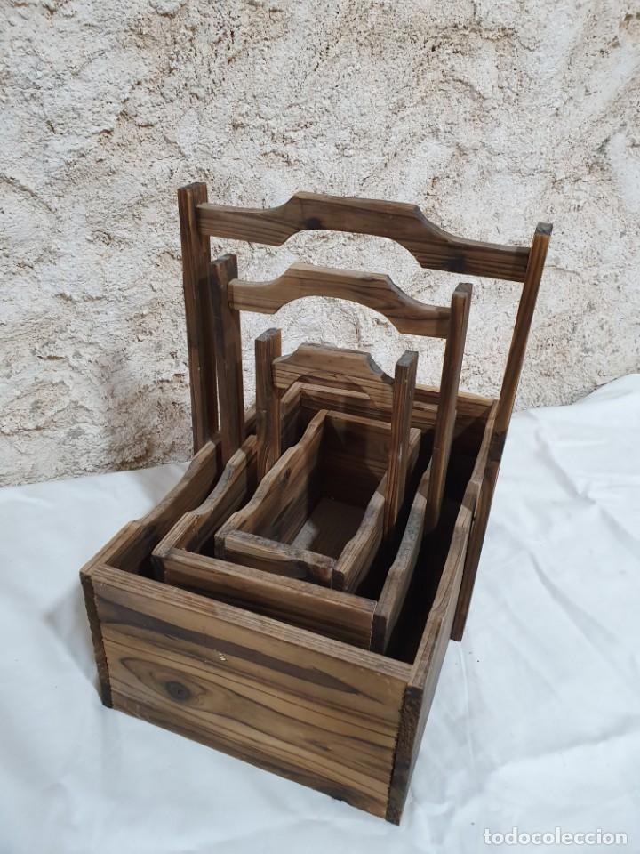 Nuevo: SET JARDINERAS DE MADERA - Foto 1