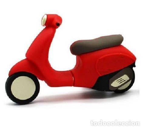 Nuevo: Pendrive Pen Drive USB Cl&eacute; 64GB Moto motocicleta motorcycle Vespa (Roja)