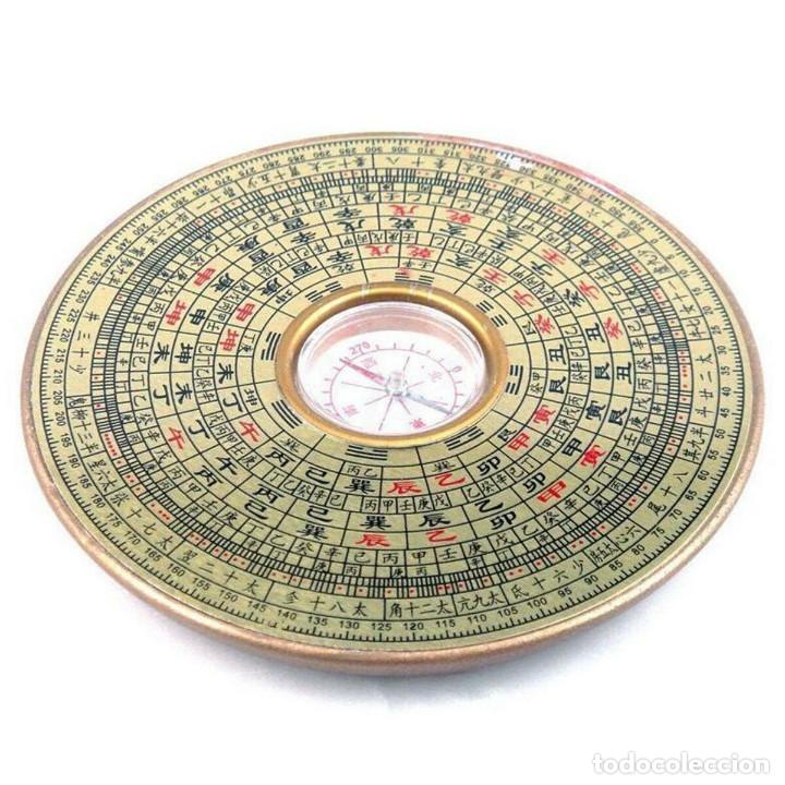 Novo: Brujula Feng Shui , metal, ying yang, 10cm