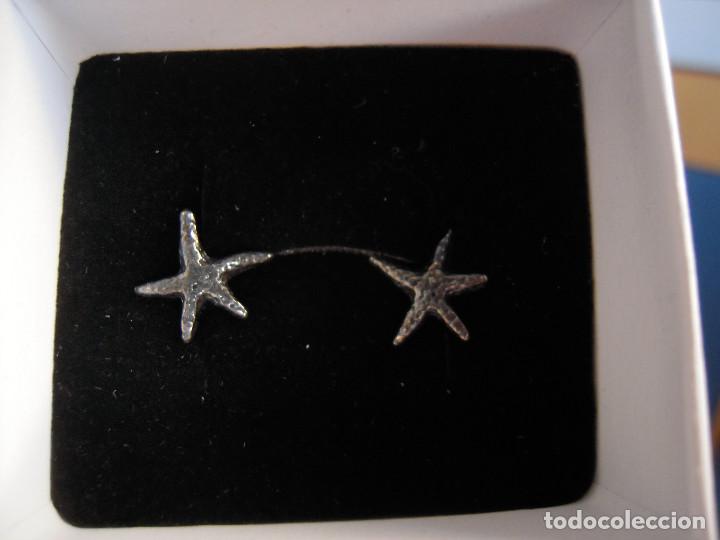 Nuevo: Pendientes estrella de mar plata oxidada yomime - Foto 4
