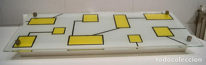 Nuevo: plaf&oacute;n de cristal y dibujos en amarillo - Foto 2