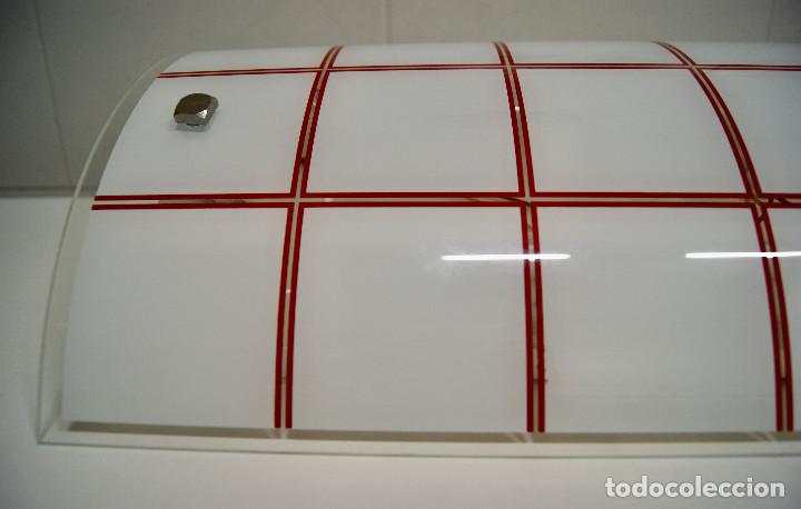 Nuevo: plaf&oacute;n de cristal en blanco y rojo - Foto 3