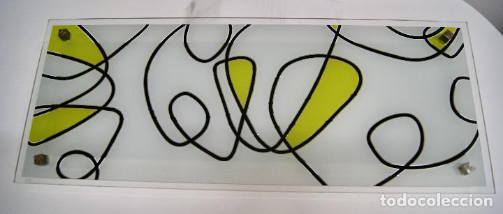 Nuevo: plaf&oacute;n de cristal con dibujos abstractos - Foto 1
