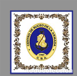 Nuevo: Azulejo 20x20 con emblema del Centro de Buceo de la Armada - Foto 1