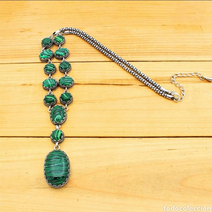 Nuevo: Collar Piedra Malaquita ENV&Iacute;O GRATIS!! - Foto 2
