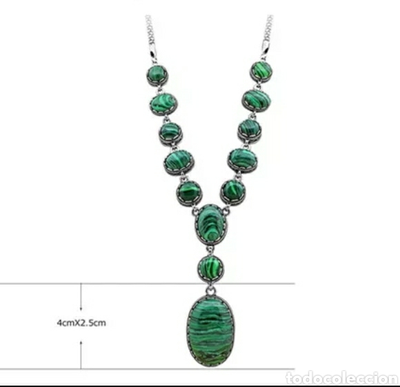 Nuevo: Collar Piedra Malaquita ENV&Iacute;O GRATIS!! - Foto 4