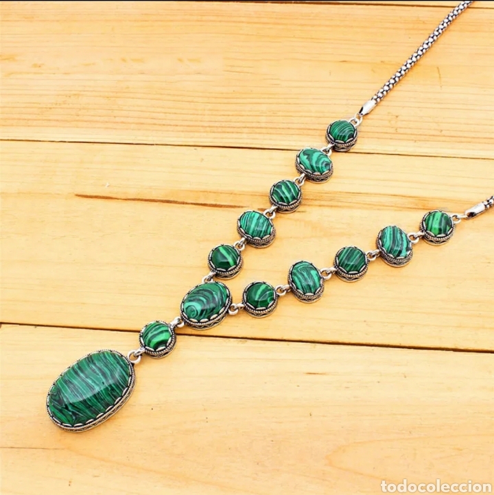 Nuevo: Collar Piedra Malaquita ENV&Iacute;O GRATIS!! - Foto 1