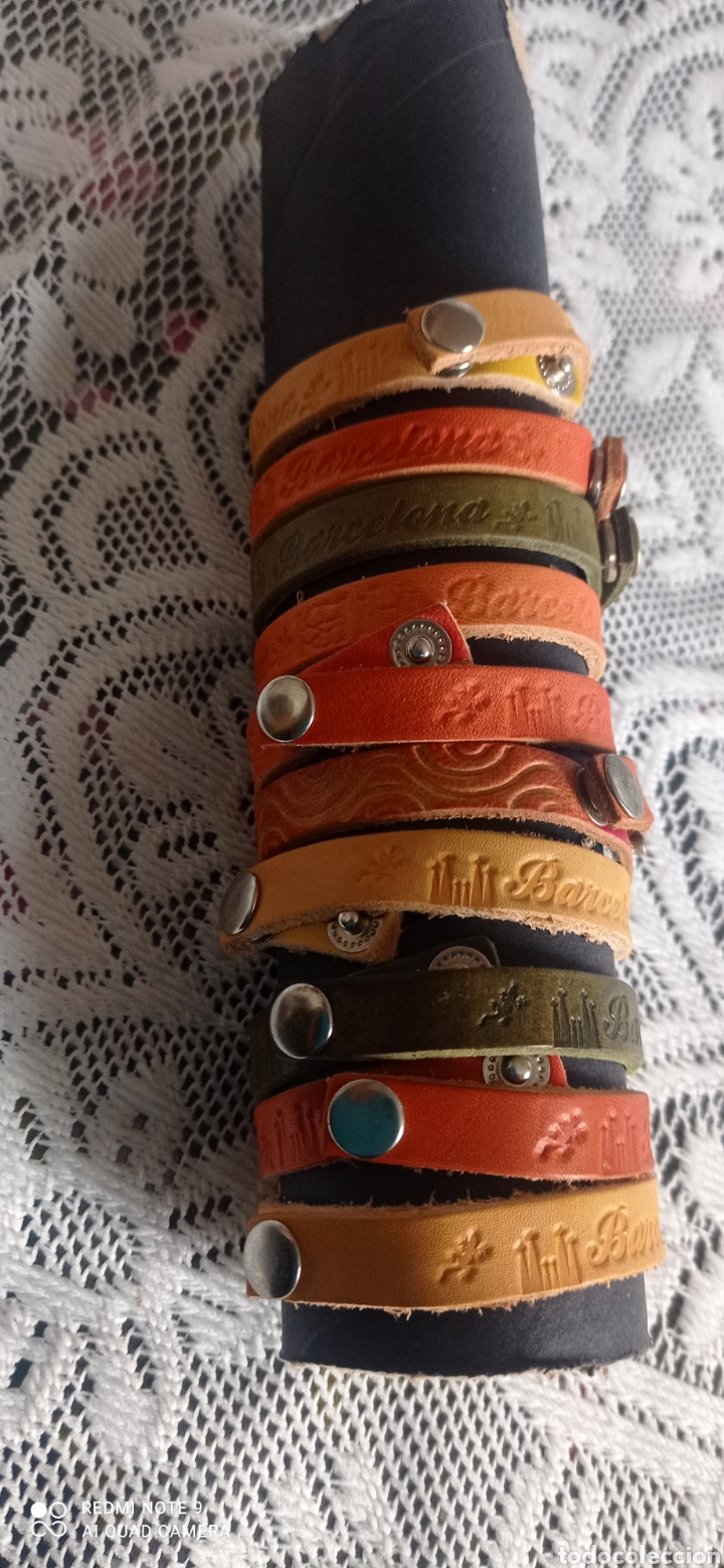 Nuevo: Lote pulseras piel Barcelona - Foto 4