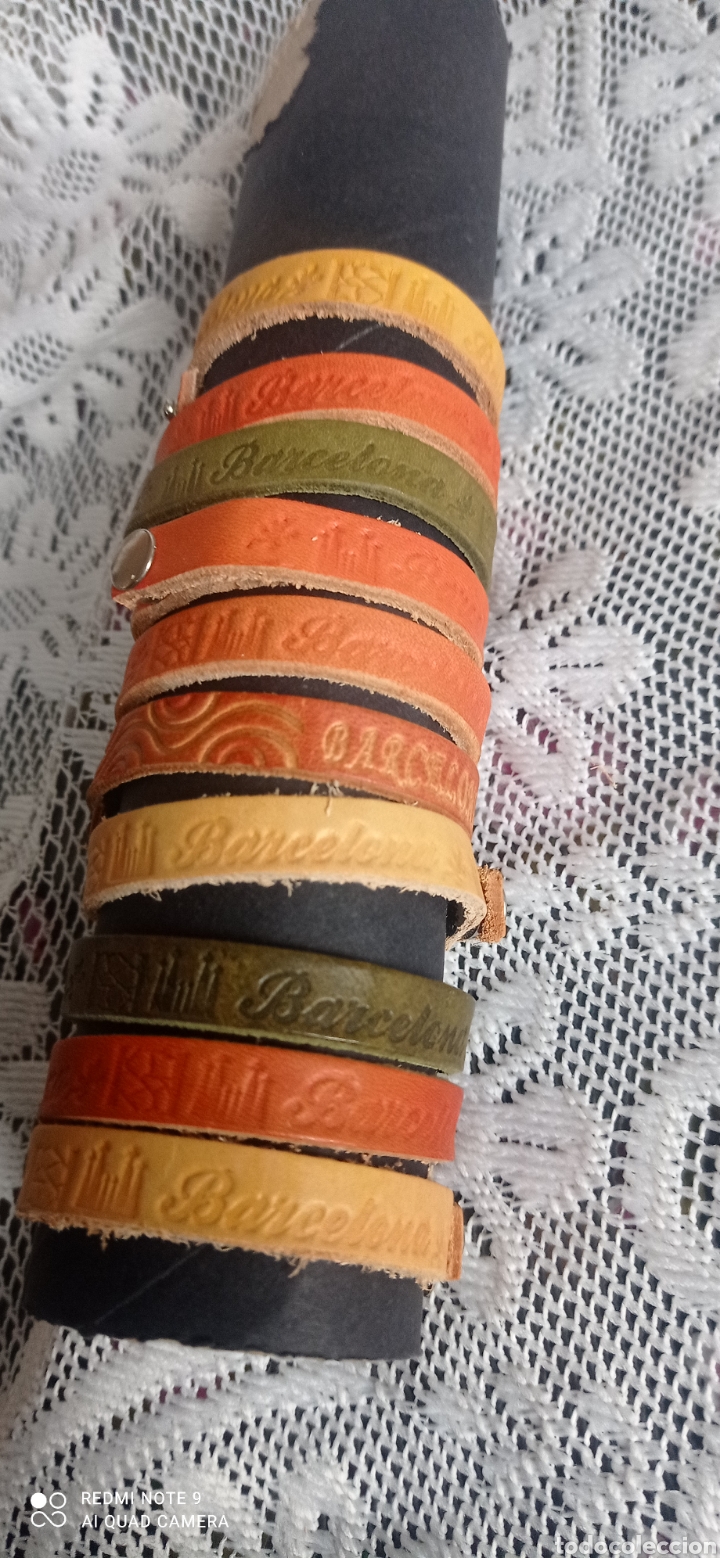 Nuevo: Lote pulseras piel Barcelona - Foto 1