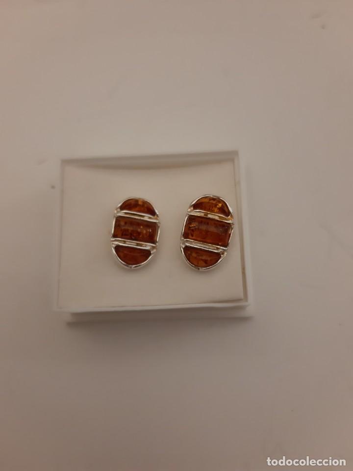New: PENDIENTES CON PIEDRAS ENGARZADAS EN PLATA SI N ESTRENAR