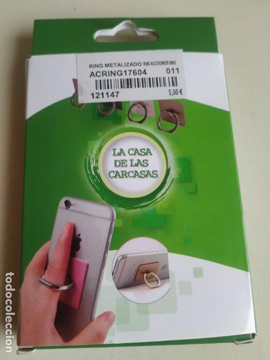 Nuevo: Anillo para m&oacute;vil. Plateado. Nuevo. - Foto 3