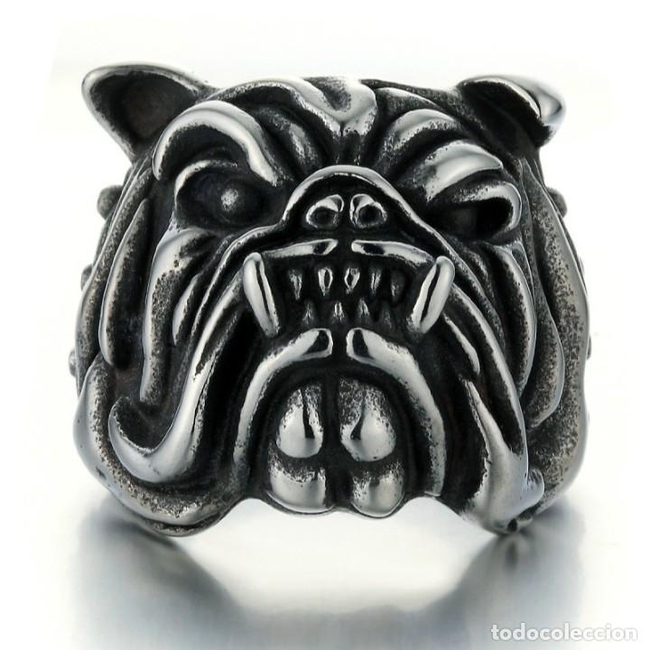 Nuevo: ANILLO CABEZA DE BULLDOG INGLES. - Foto 2