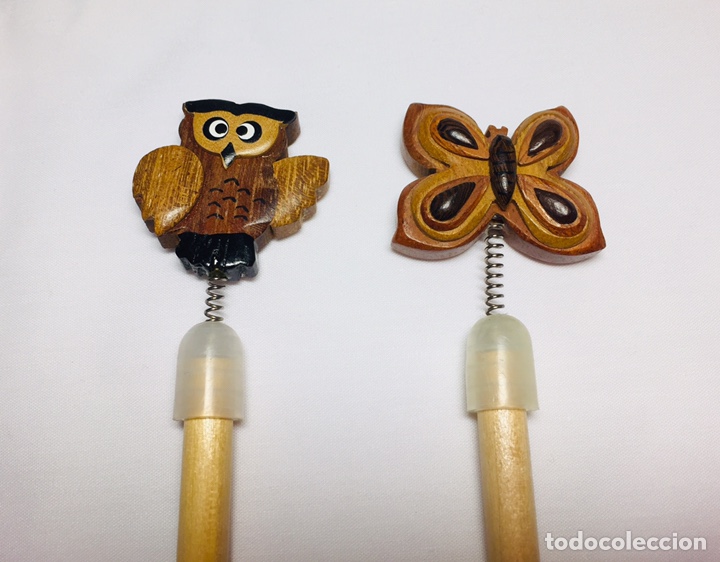 Nuevo: 24 L&aacute;pices de madera con soporte tambi&eacute;n de madera. - Foto 10