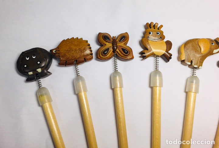 Nuevo: 24 L&aacute;pices de madera con soporte tambi&eacute;n de madera. - Foto 16