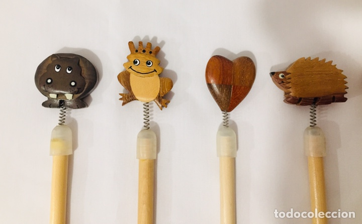 Nuevo: 6 L&aacute;pices de Madera con motivos de madera - Foto 3
