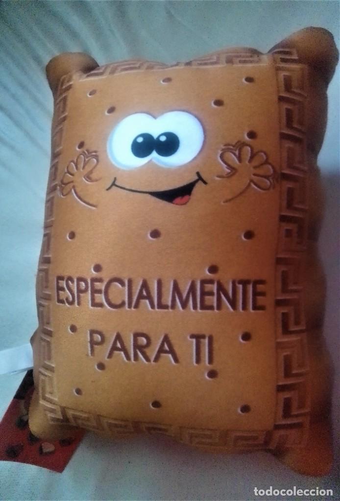 Nuevo: Coj&iacute;n regalo &rdquo;especialmente para ti&rdquo; de aprox. 18x24 cms forma galleta rectangular - Foto 1