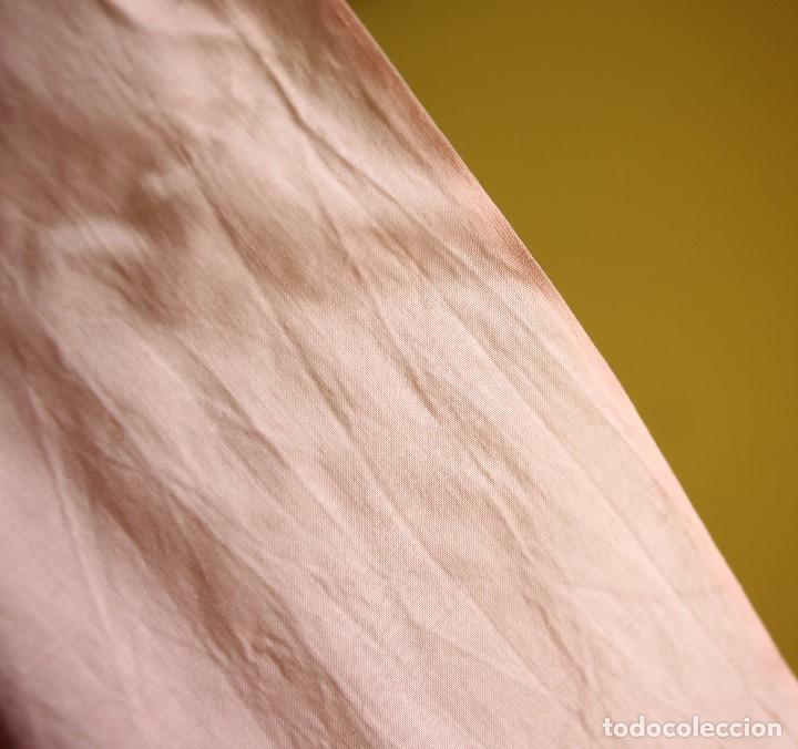 Nuevo: Batista antigua de algod&oacute;n y seda rosa - Foto 3