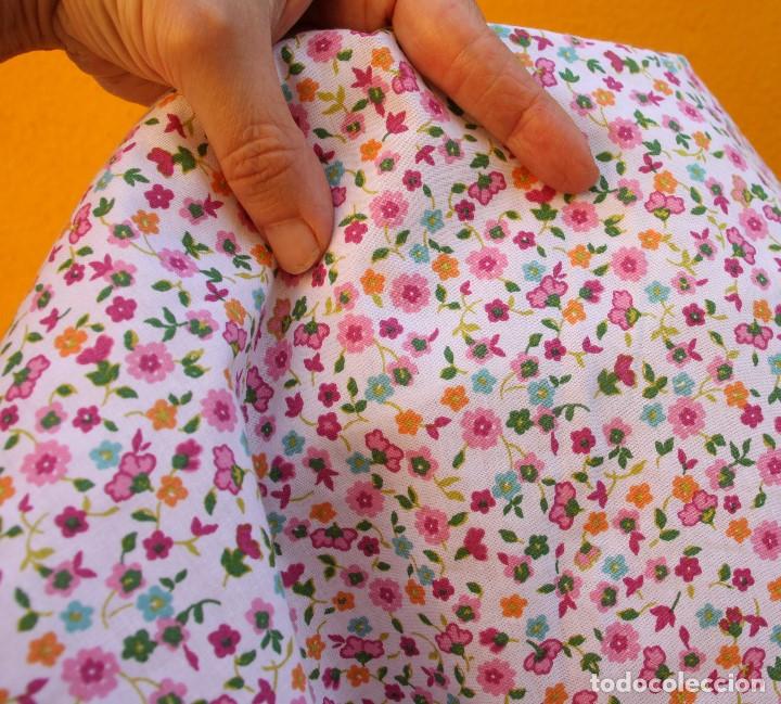 Nuevo: Retal de florecitas de colores de algod&oacute;n, nuevo y de los 80 - Foto 1