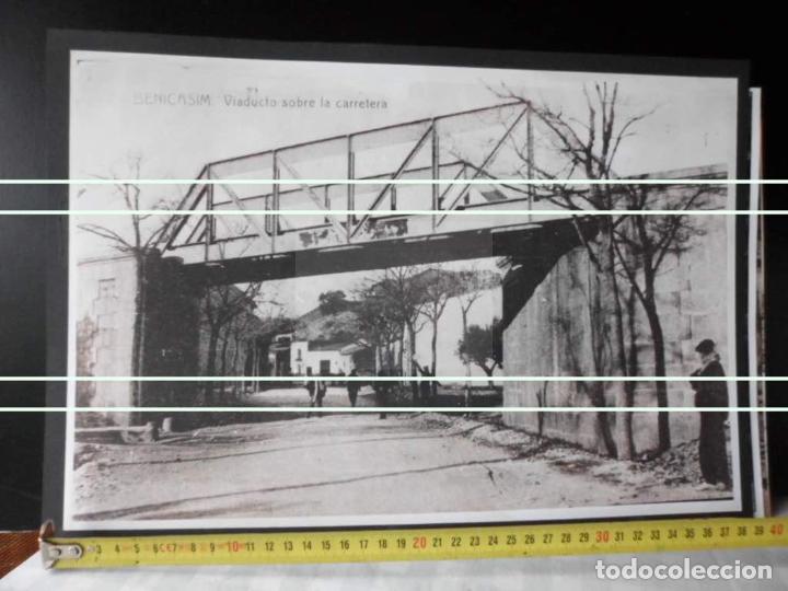 Nuevo: FOTOGRAFIA TAMA&Ntilde;O 40X30 PUENTE DEL FERROCARRIL EN BENICASSIM