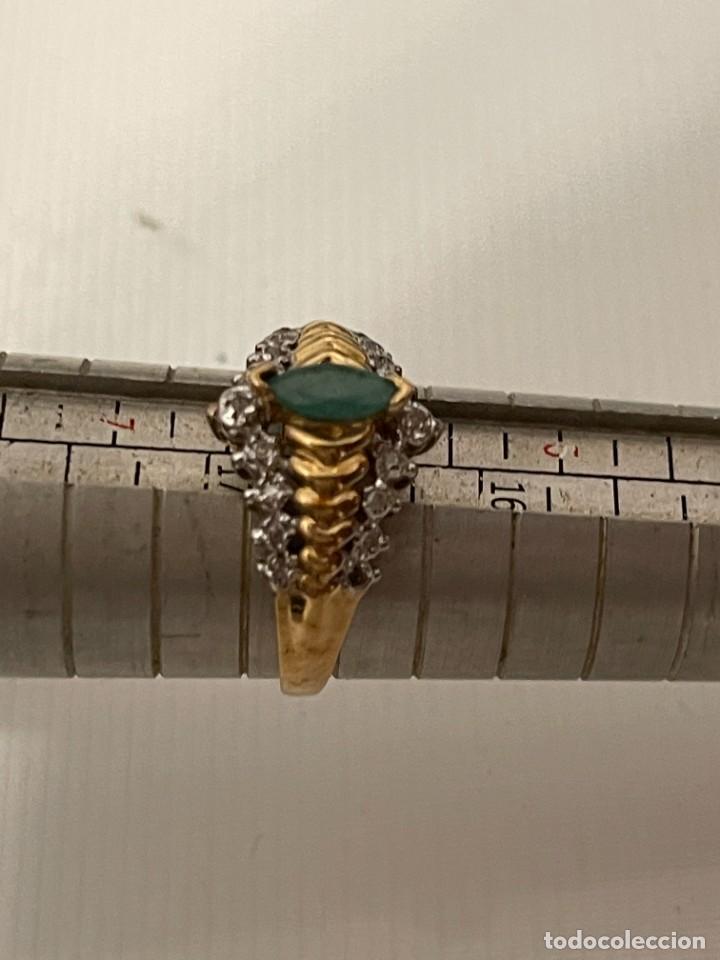 Nuevo: ANILLO oro con esmeralda central - Foto 5