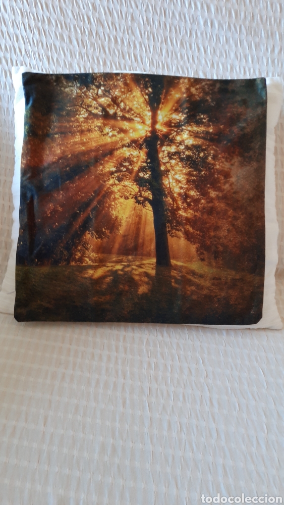 Nuevo: Funda para cojin de algodon lino de 36x36 cms. - Foto 1