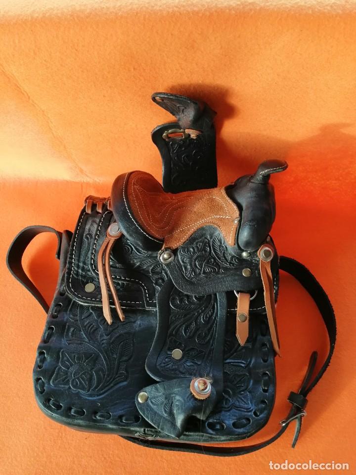 Nuevo: BOLSO DE CUERO CON FORMA DE SILLA DE MONTAR - Foto 8