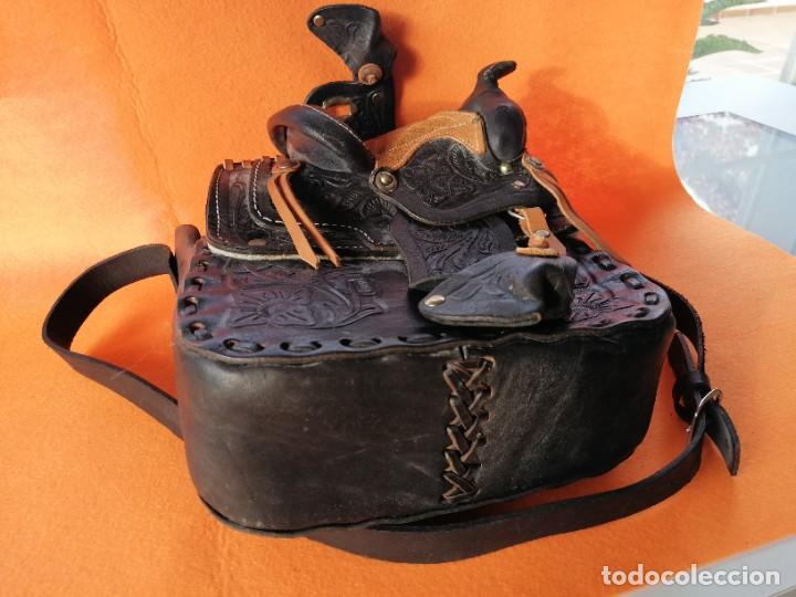 Nuevo: BOLSO DE CUERO CON FORMA DE SILLA DE MONTAR - Foto 9