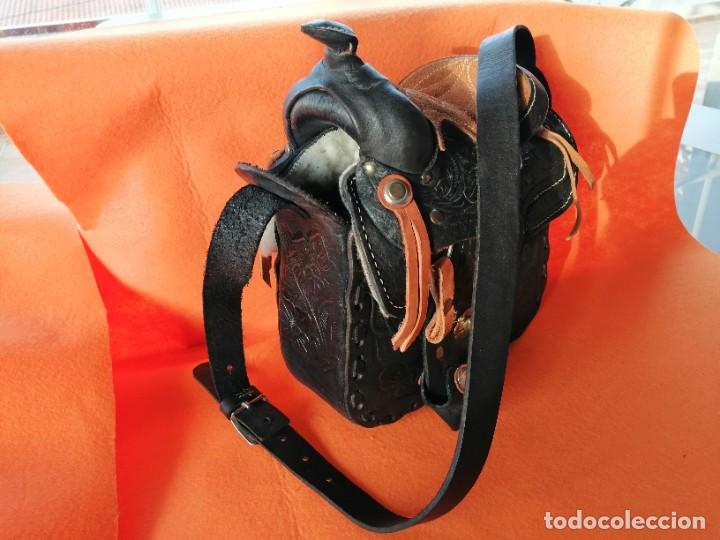 Nuevo: BOLSO DE CUERO CON FORMA DE SILLA DE MONTAR - Foto 12