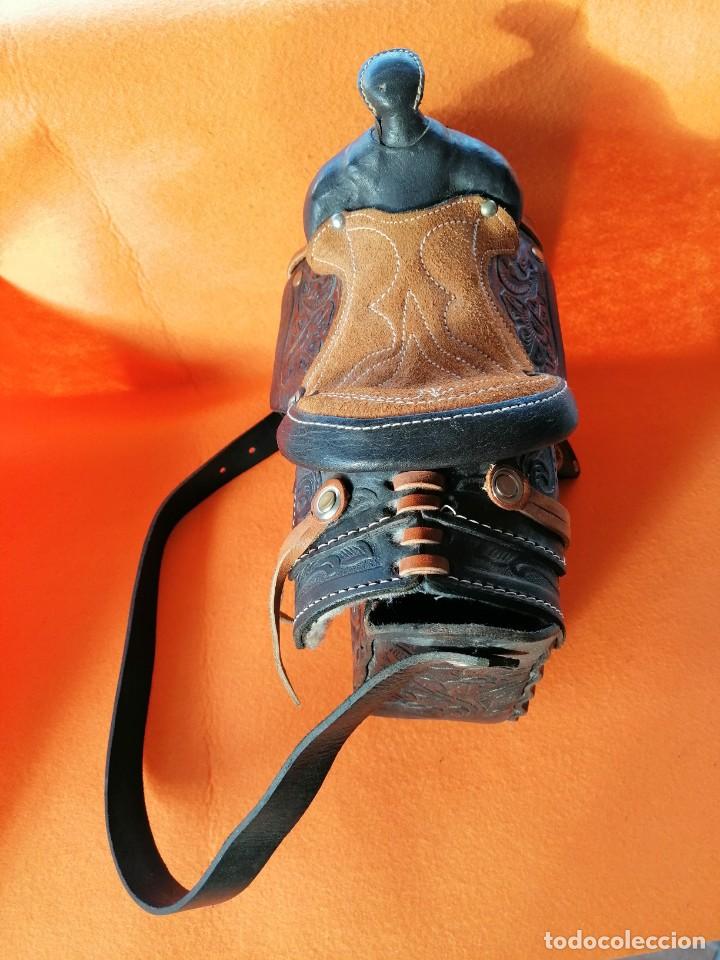 Nuevo: BOLSO DE CUERO CON FORMA DE SILLA DE MONTAR - Foto 13