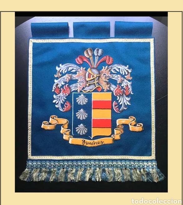 Nuevo: Tapiz Her&aacute;ldico del escudo Jim&eacute;nez - Foto 1