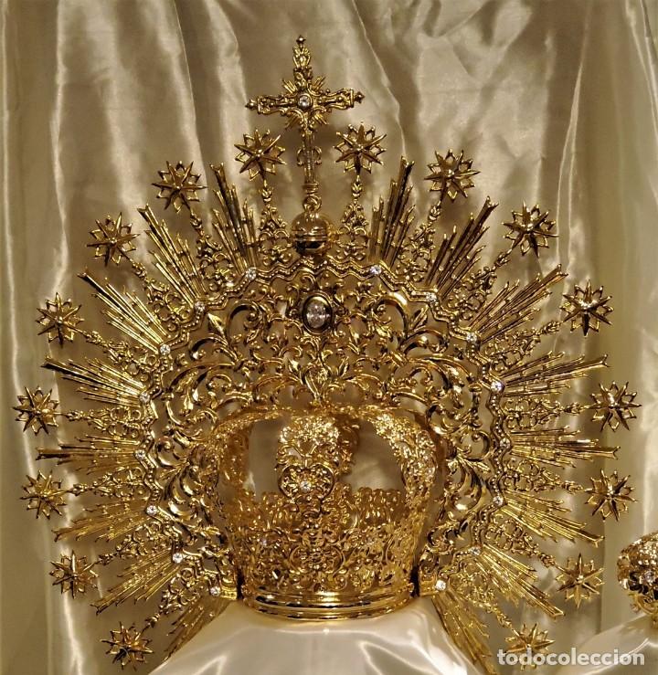 Nuevo: Espectacular corona para Virgen. Canasta de 12 cms. de di&aacute;metro.