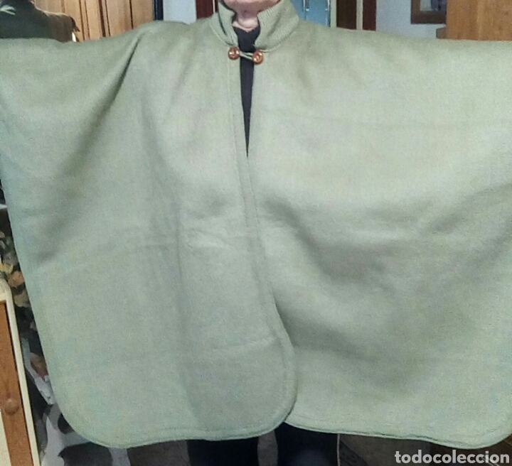 Nuevo: Poncho verde de alpaca - Foto 5