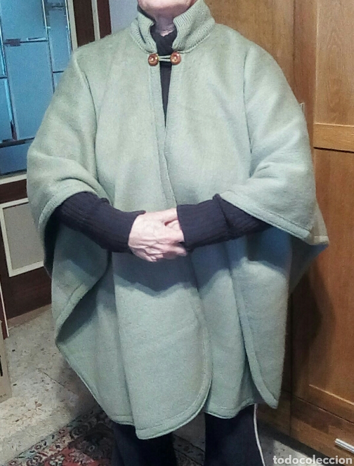 Nuevo: Poncho verde de alpaca - Foto 6