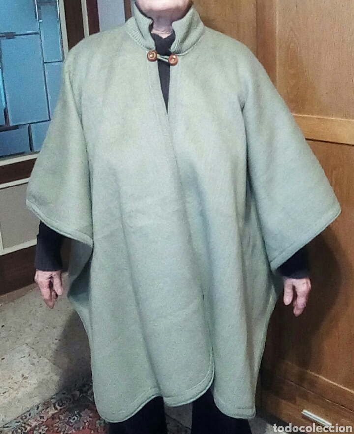 Nuevo: Poncho verde de alpaca - Foto 7