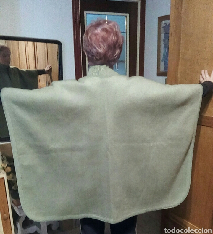 Nuevo: Poncho verde de alpaca - Foto 4