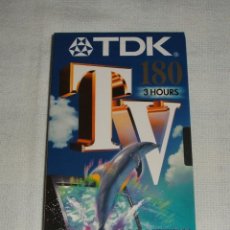 Nuevo: CINTA VHS TDK DE 180 MINUTOS PRECINTADA. Lote 325744813
