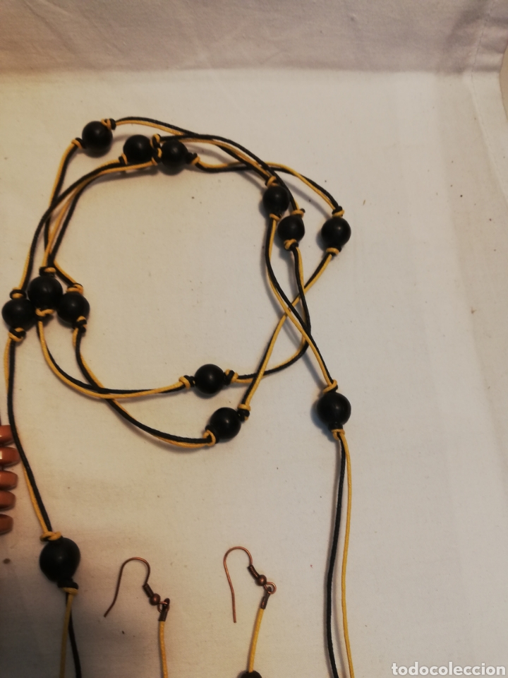 Nuevo: COLLARES Y PENDIENTES DE SEMILLA. MADERA. BISUTER&Iacute;A. I - Foto 3