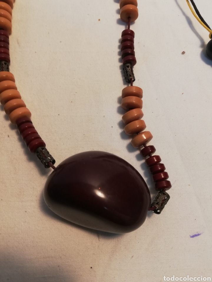 Nuevo: COLLARES Y PENDIENTES DE SEMILLA. MADERA. BISUTER&Iacute;A. I - Foto 7