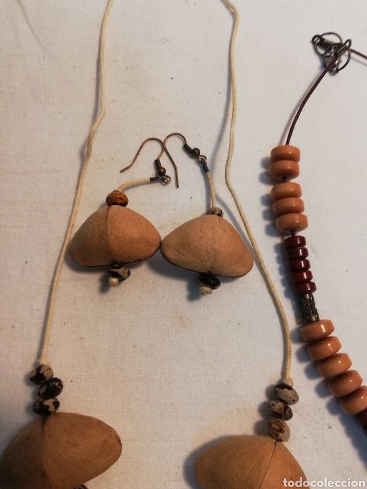 Nuevo: COLLARES Y PENDIENTES DE SEMILLA. MADERA. BISUTER&Iacute;A. I - Foto 8