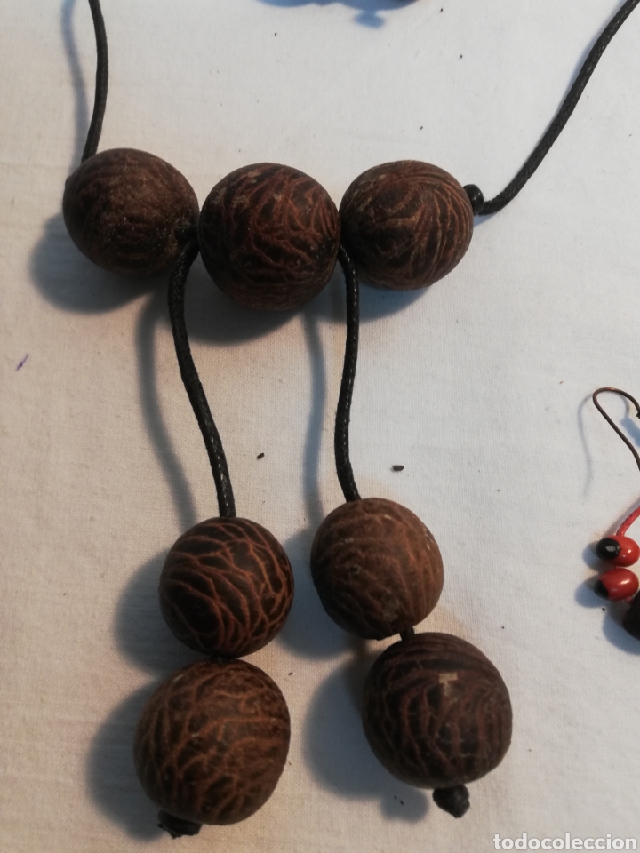 Nuevo: COLLARES Y PENDIENTES DE SEMILLA. MADERA. BISUTER&Iacute;A. I - Foto 9