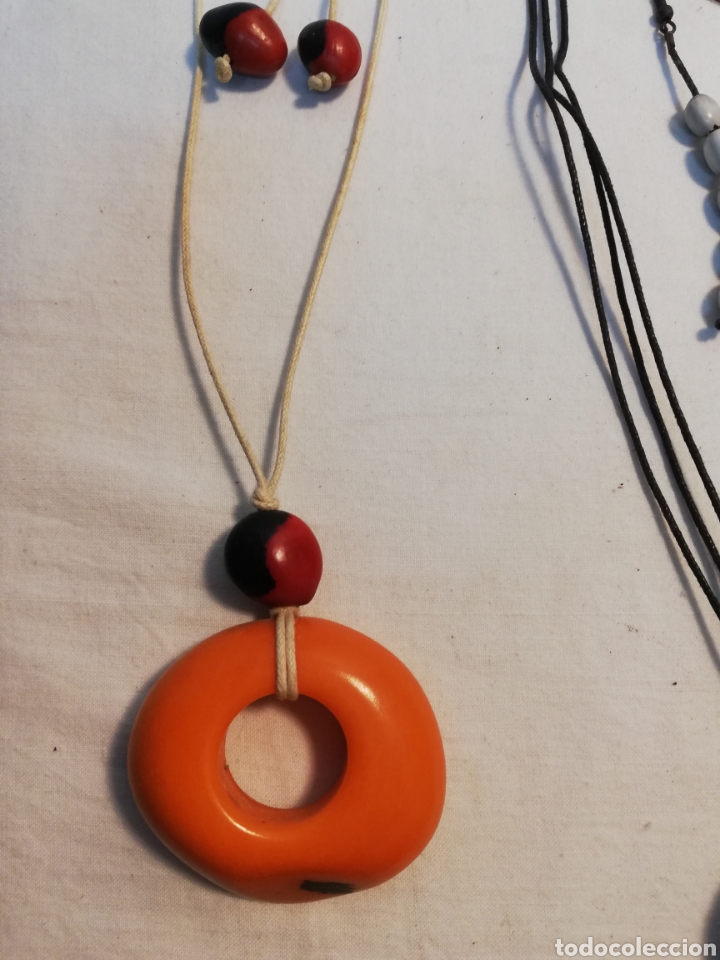Nuevo: COLLARES Y PENDIENTES DE SEMILLAS. MADERA. BISUTER&Iacute;A. III - Foto 7