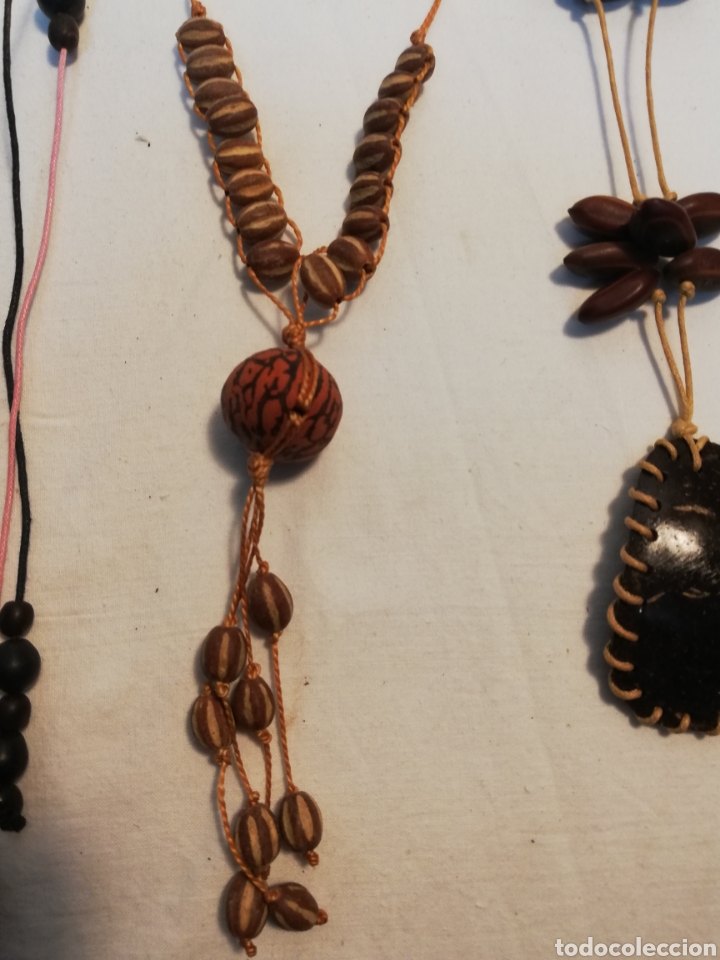 Nuevo: COLLARES Y PENDIENTES DE SEMILLAS. MADERA. BISUTER&Iacute;A. IV. - Foto 4