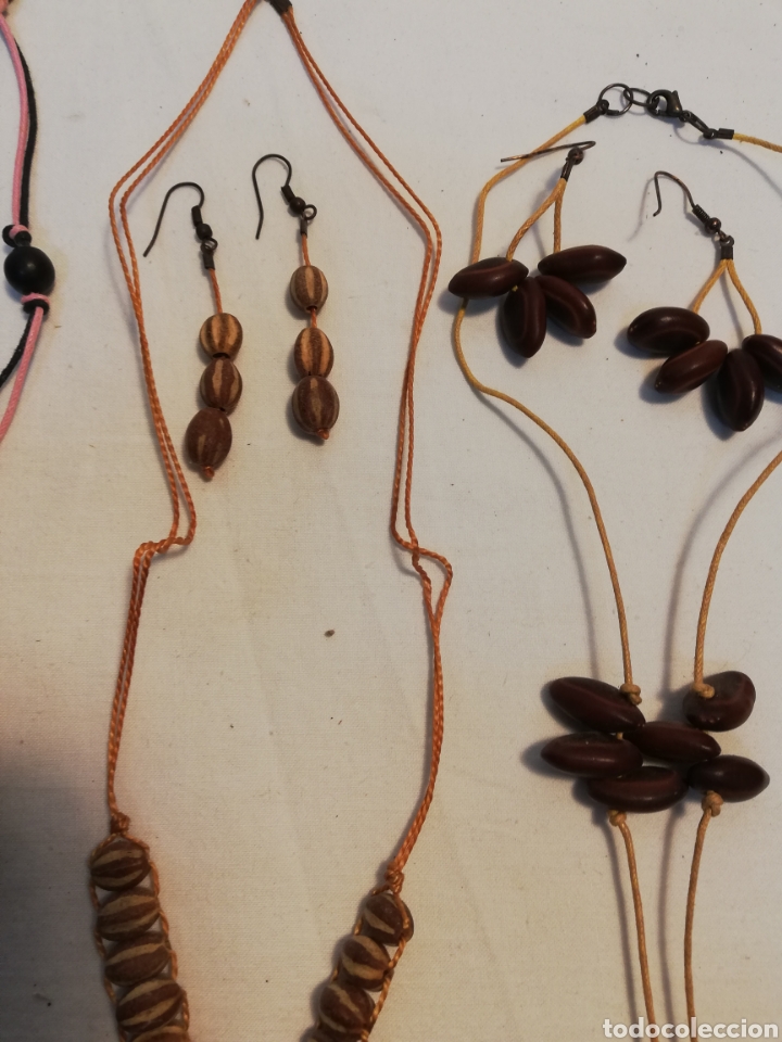 Nuevo: COLLARES Y PENDIENTES DE SEMILLAS. MADERA. BISUTER&Iacute;A. IV. - Foto 5