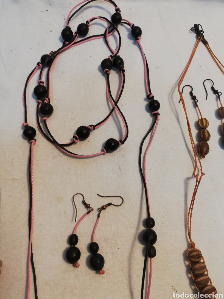 Nuevo: COLLARES Y PENDIENTES DE SEMILLAS. MADERA. BISUTER&Iacute;A. IV. - Foto 6