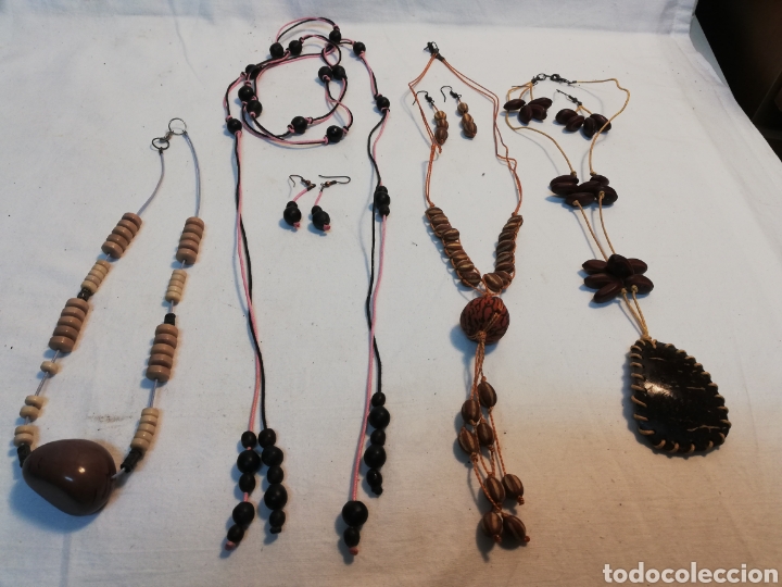 Nuevo: COLLARES Y PENDIENTES DE SEMILLAS. MADERA. BISUTER&Iacute;A. IV. - Foto 10