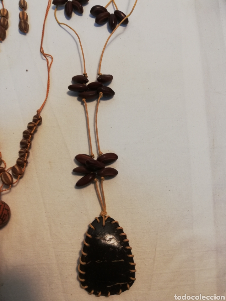 Nuevo: COLLARES Y PENDIENTES DE SEMILLAS. MADERA. BISUTER&Iacute;A. IV. - Foto 2