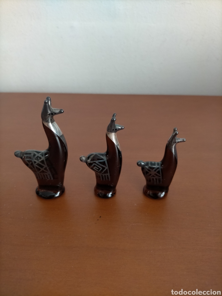 Nuevo: 3 figuras de cristal de PER&Uacute; con forma de llama - Foto 2