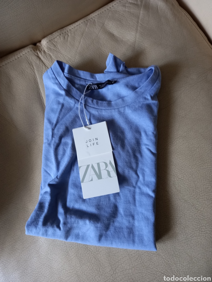 Nuevo: Camiseta azul Zara - Foto 1