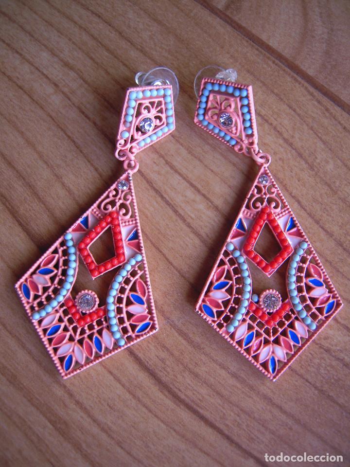 Nuevo: Pendientes coral y multicolor - Foto 3